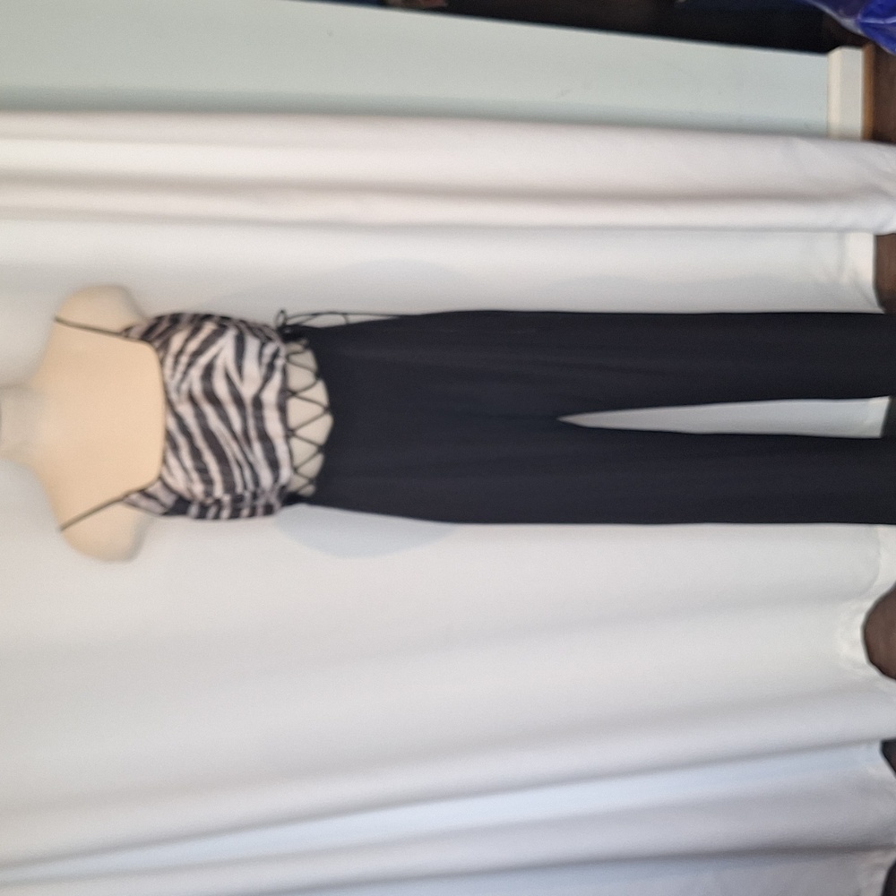 Linda Segal Animal Print vintage 1990's jumpsuit